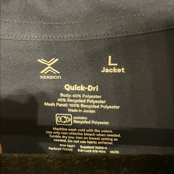 Xersion Quick-Dri Dark Blue Jacket - Picture 2 of 5